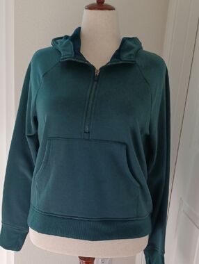 RBX Teal Half-Zip Hooded Pullover Large